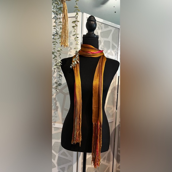 Vintage’60’s fringe scarf - Picture 2 of 2
